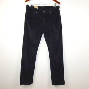 Levi's Corduroy Jeans Women's Size 30x30 Black High Rise Straight Leg